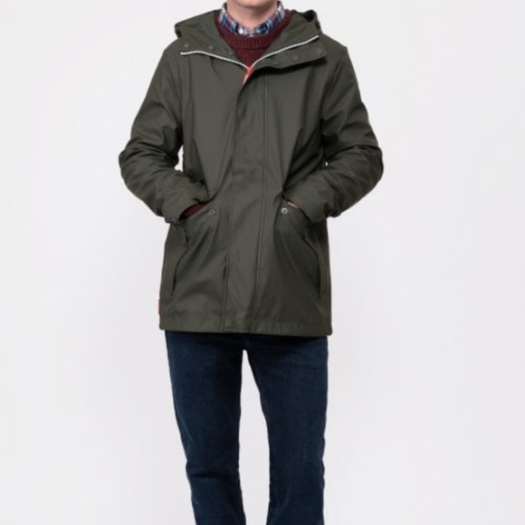 HUNTER NEW Men's Original Rain Jacket Hunter Black - Picture 4 of 12